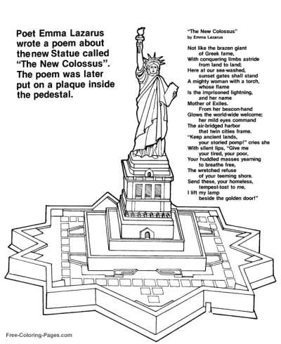 statue of liberty printable pictures