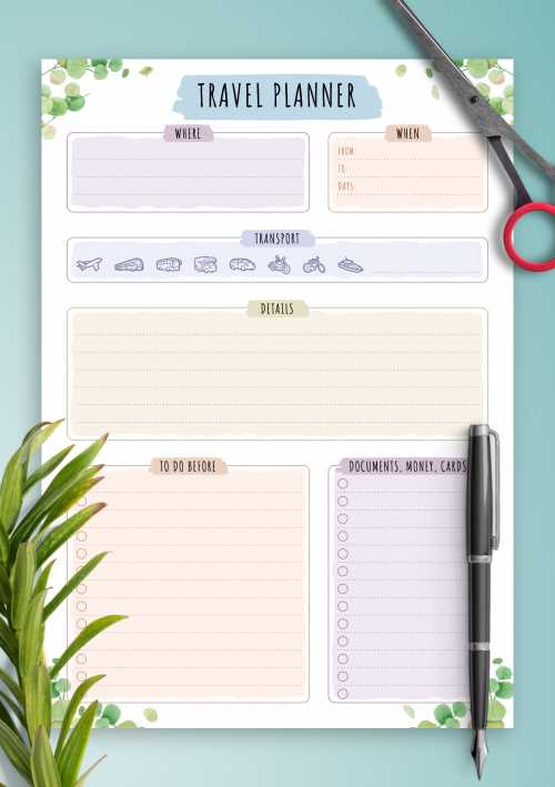 free printable vacation planner free printable vacation planner