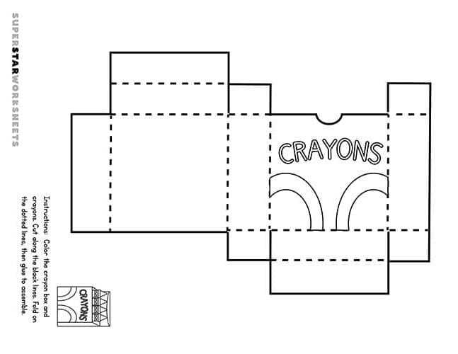 large printable crayon template large printable crayon template
