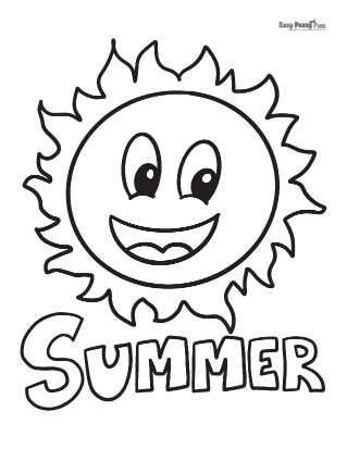 summer coloring printable summer coloring printable