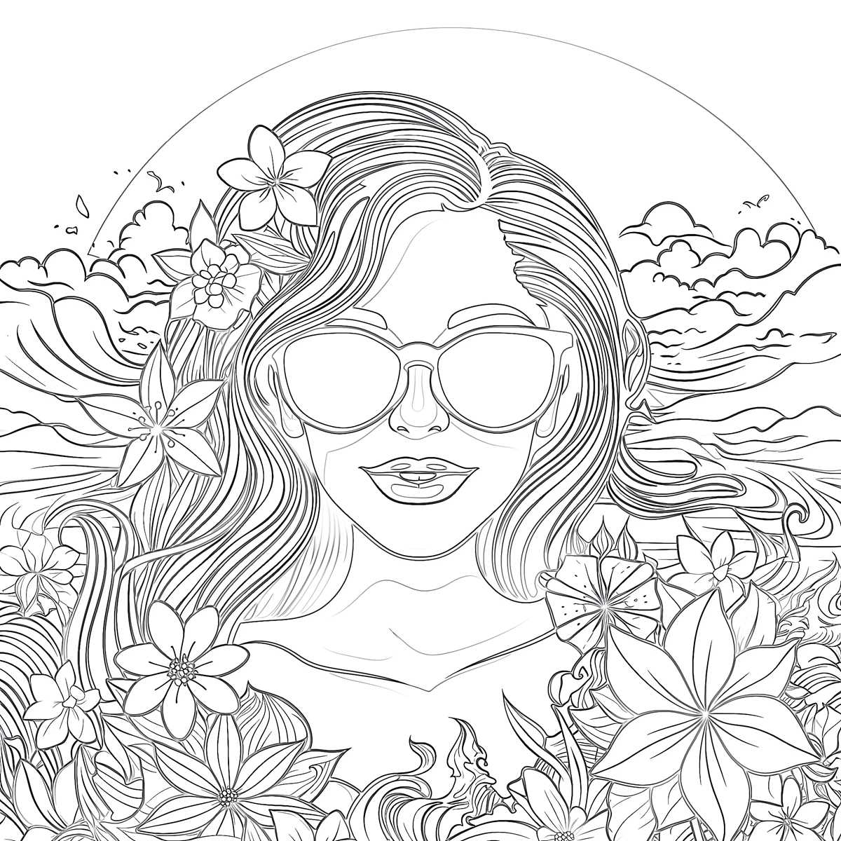summer printable color pages