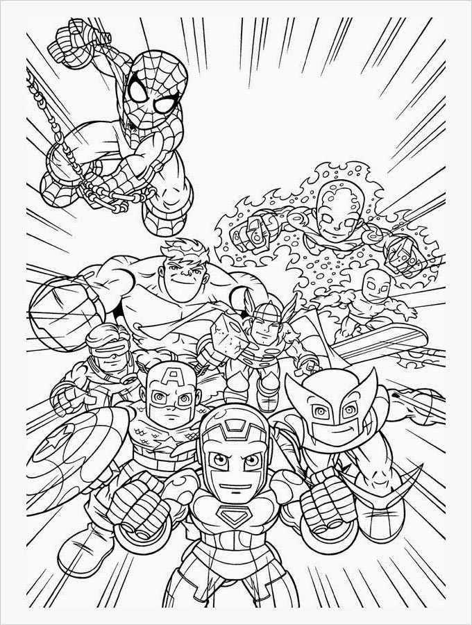 superhero coloring pages free printable