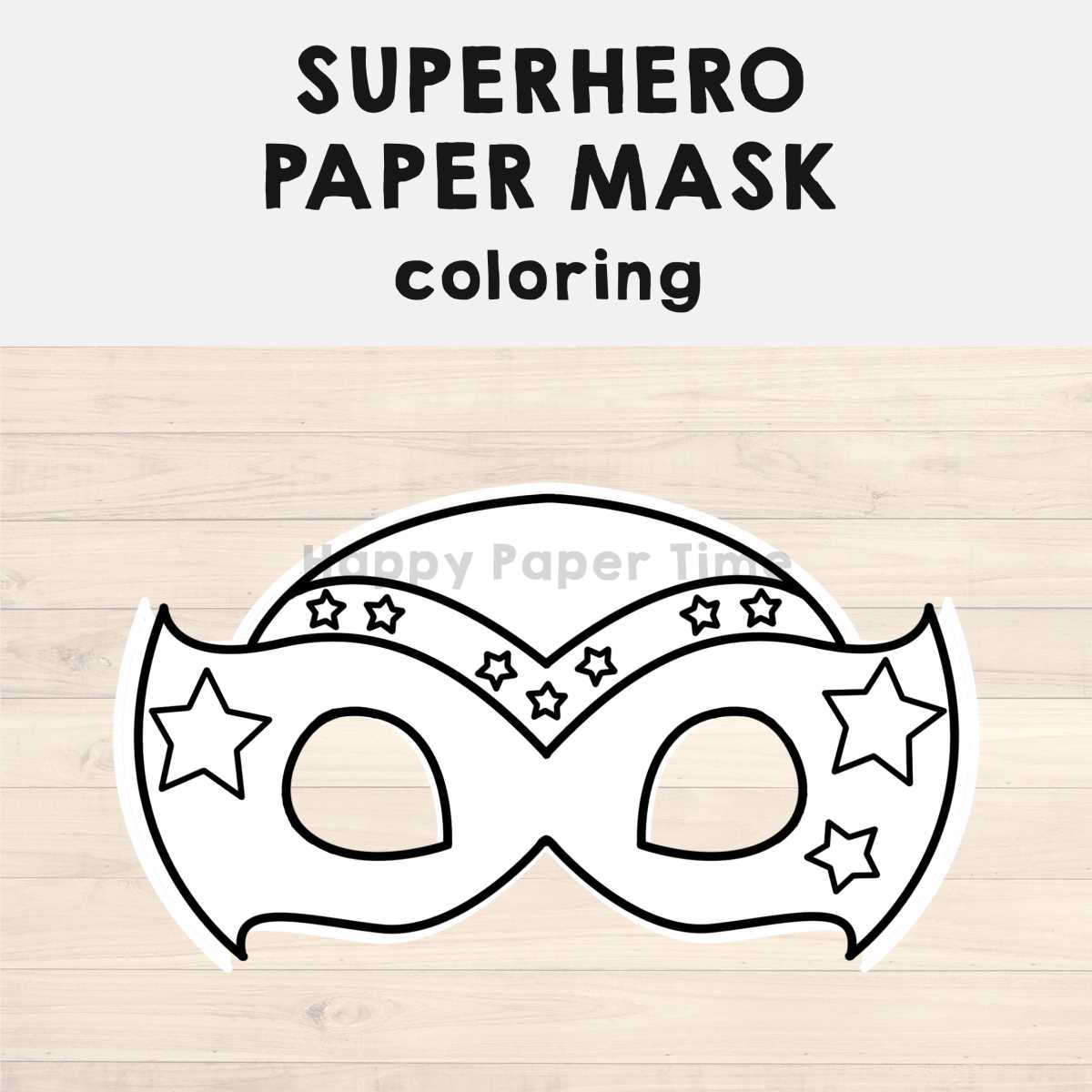superhero printable masks
