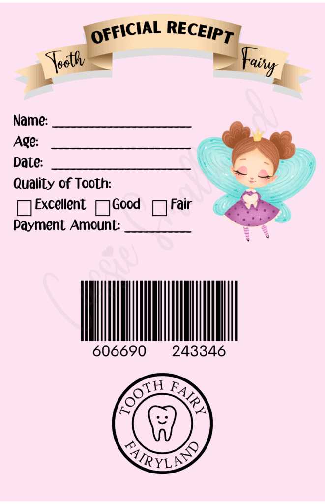 tooth fairy printable free