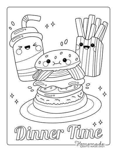 food coloring pages printable food coloring pages printable