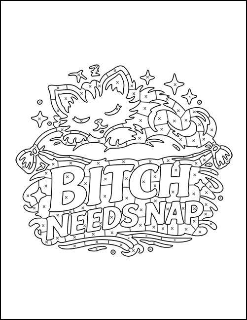 swear word coloring book printable pages