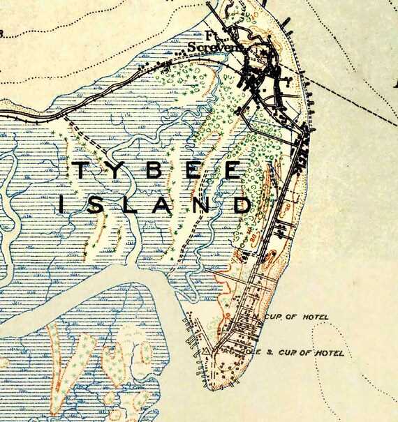 printable map of tybee island printable map of tybee island