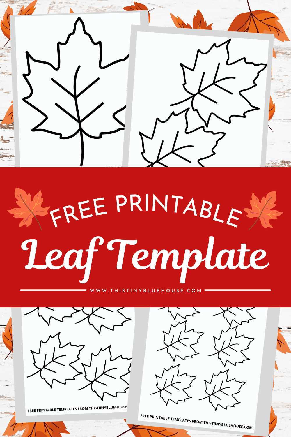 leaf stencil printable