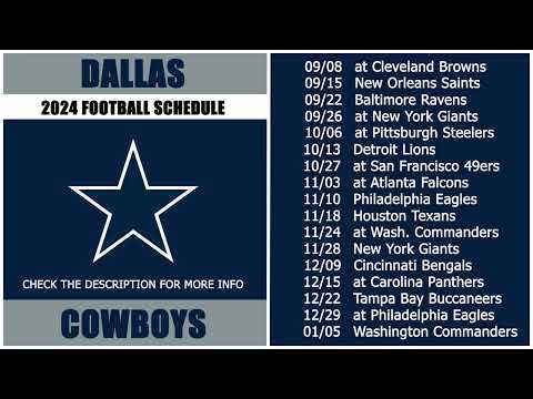 printable dallas cowboys schedule
