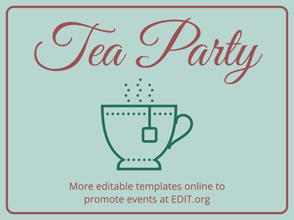 tea party cards printable tea party cards printable