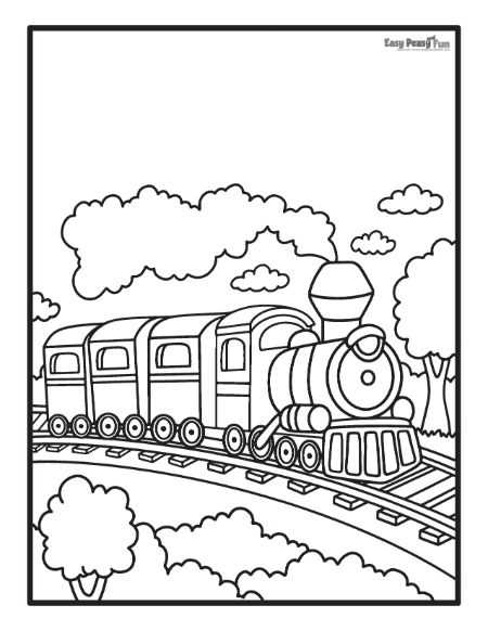 printable train coloring sheets printable train coloring sheets