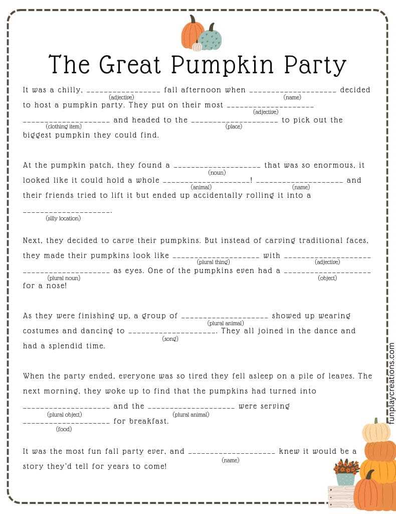 mad lib free printable mad lib free printable
