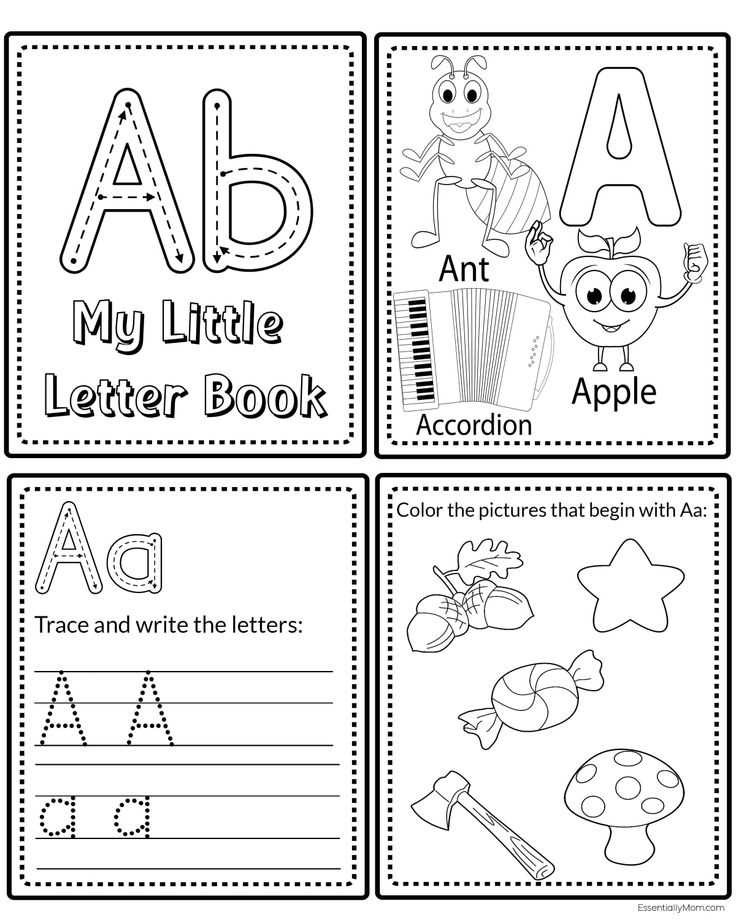 alphabet letter books printable