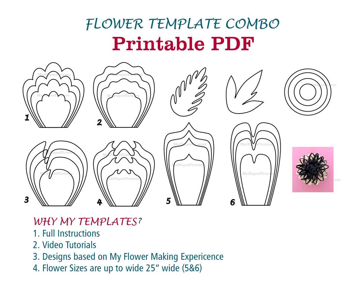 large printable flower template
