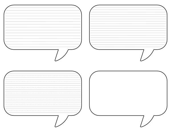 speech bubbles printable speech bubbles printable