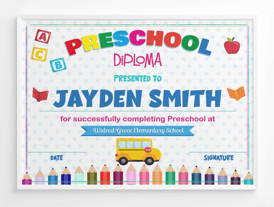 free printable preschool certificates free printable preschool certificates