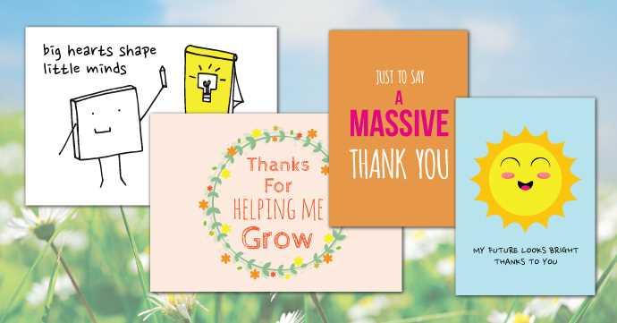thank you card teacher printable thank you card teacher printable