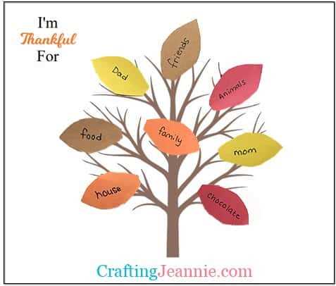 thankful tree leaves printable