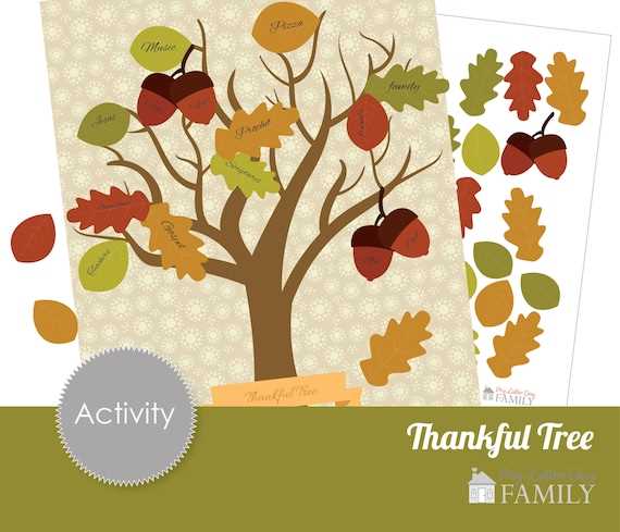 thankful tree leaves printable