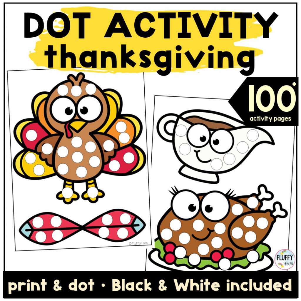 thanksgiving dot marker printables
