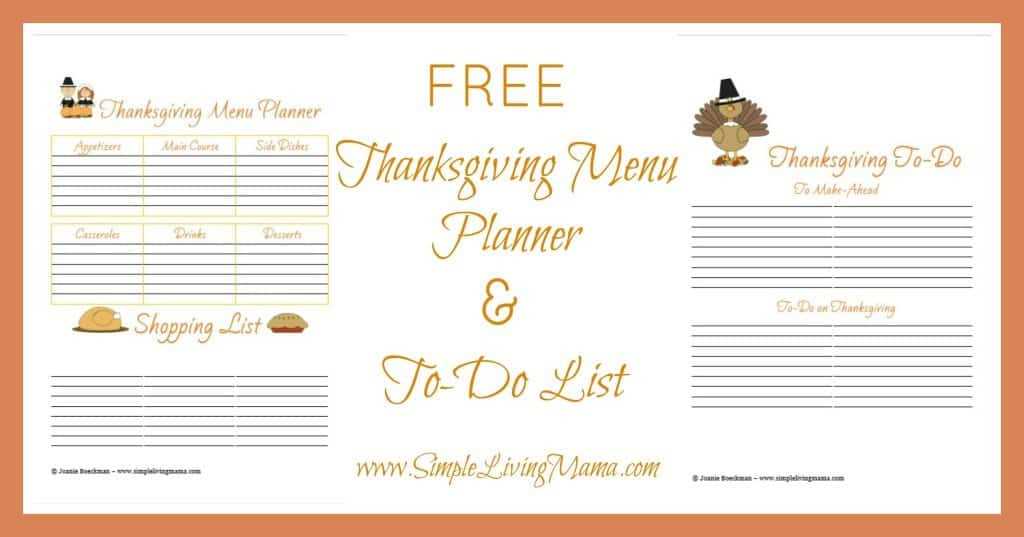 thanksgiving planner printable thanksgiving planner printable