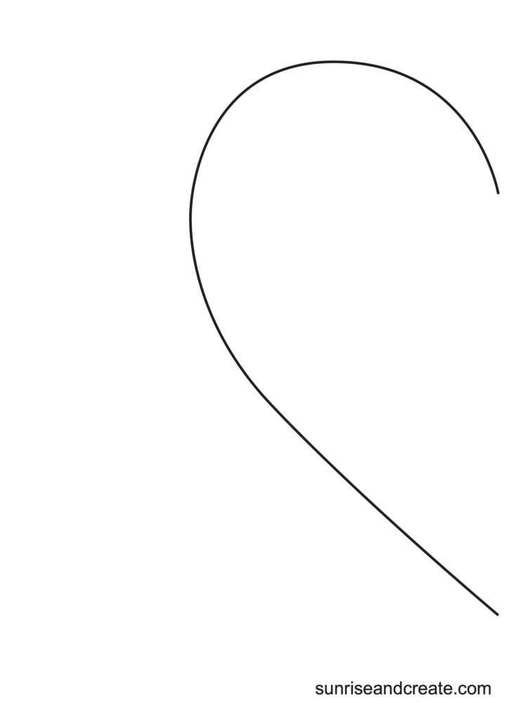 heart printable template free heart printable template free