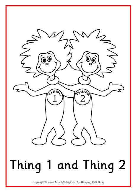 thing 1 thing 2 printables thing 1 thing 2 printables