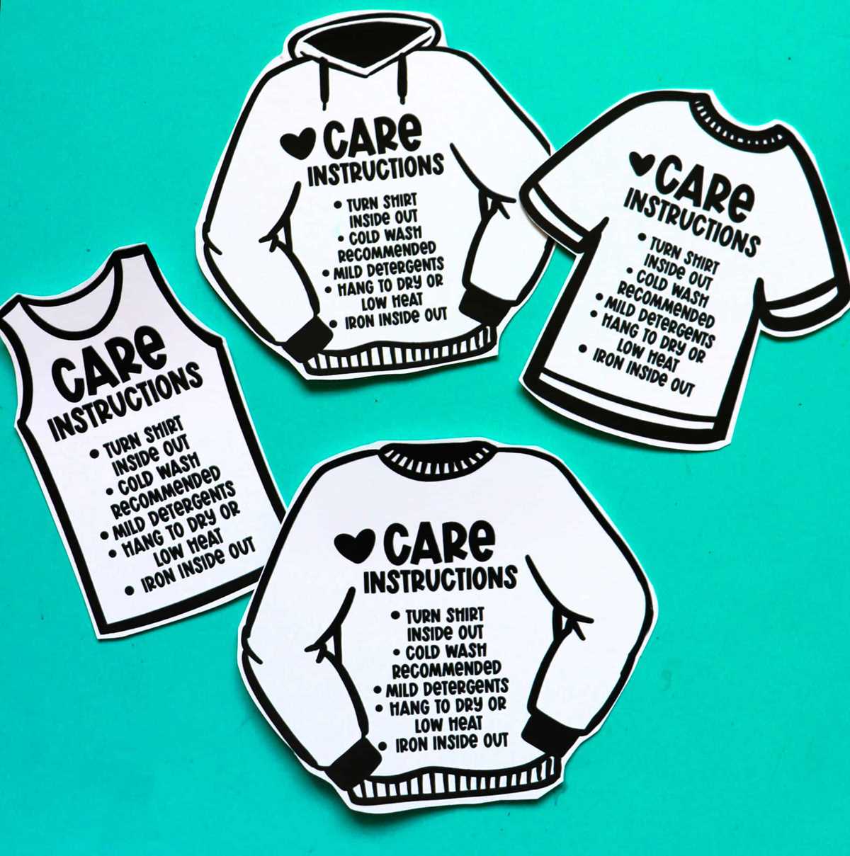 printable care instruction cards free printable care instruction cards free