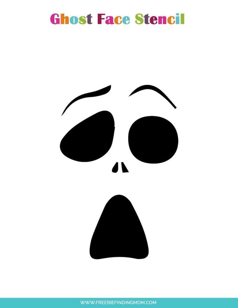 ghost face printable ghost face printable