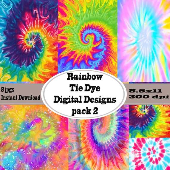 tie dye printable