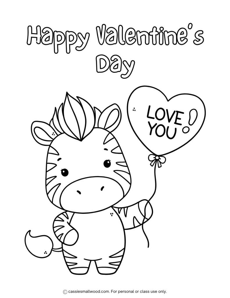 happy valentines day coloring pages free printable