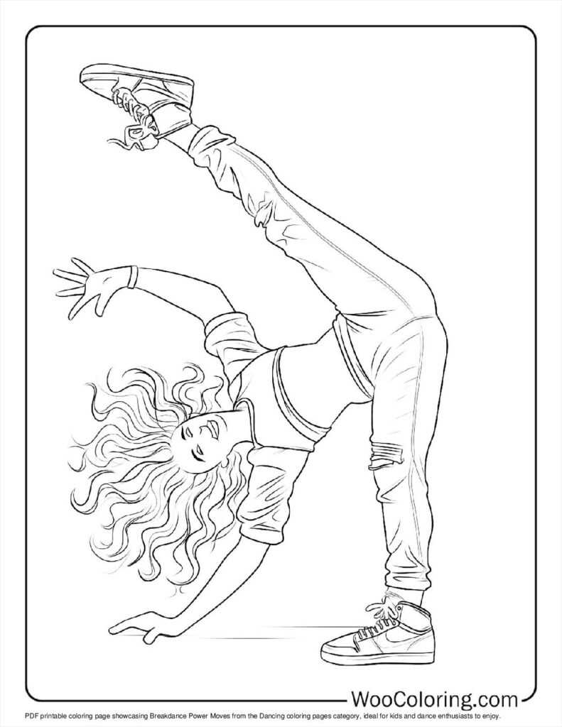 dancing coloring pages printable