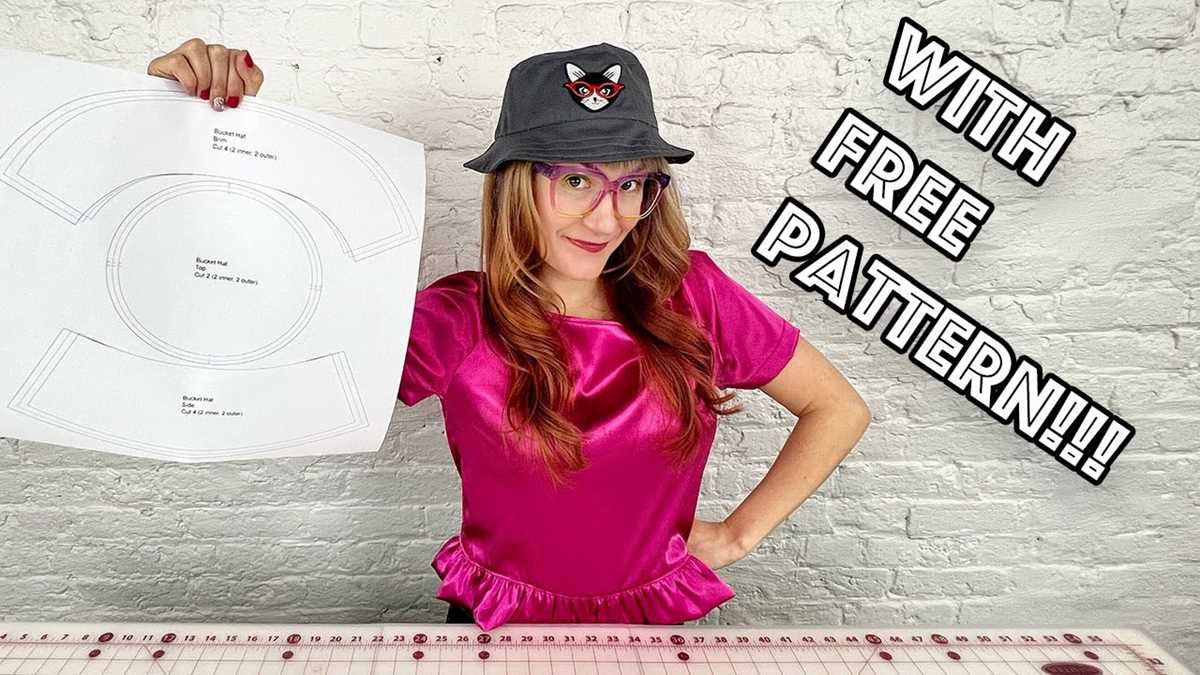 bucket hat pattern printable bucket hat pattern printable