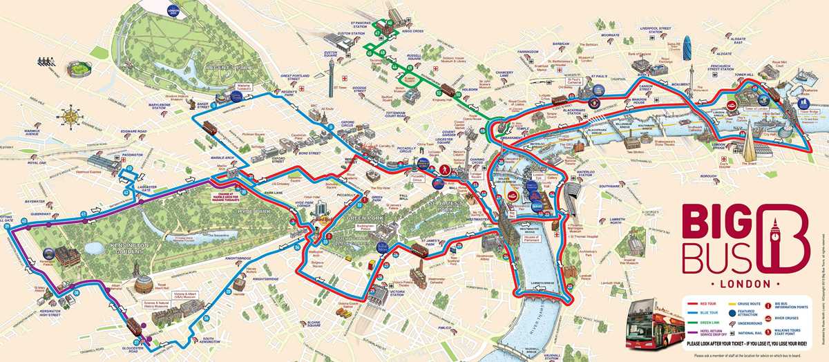 printable tourist map of london