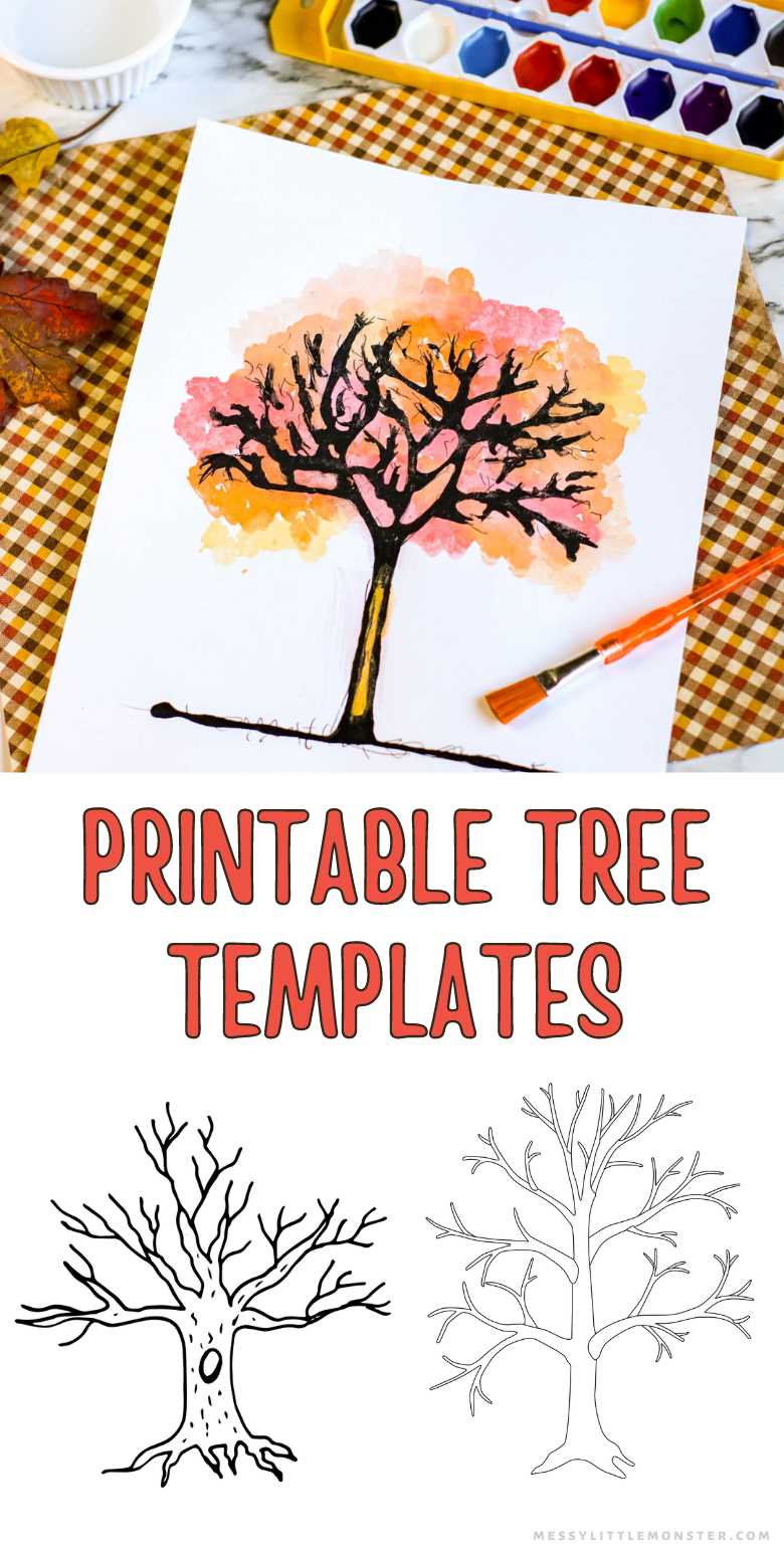 printable brown tree template printable brown tree template