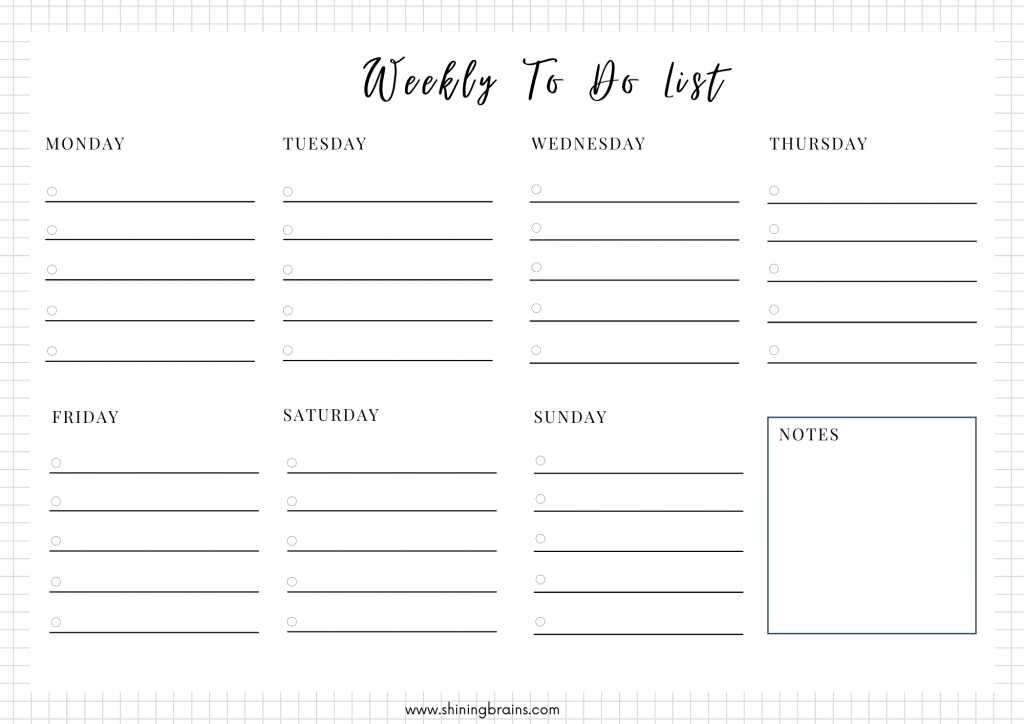 to do list printable free