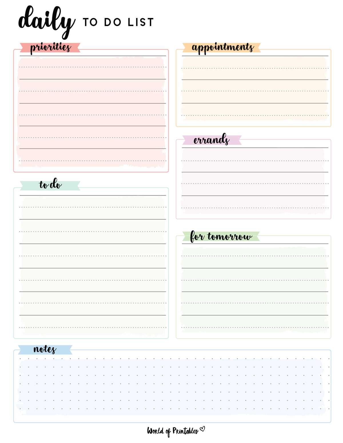 to do list printable free