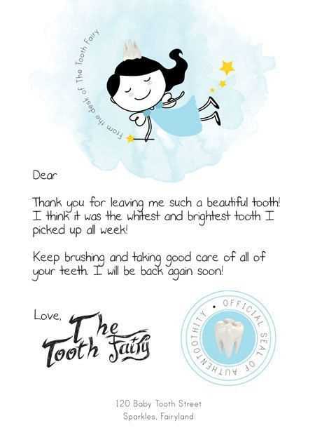 tooth fairy letter printable tooth fairy letter printable