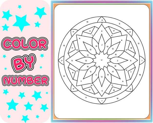 mandala color by number printable