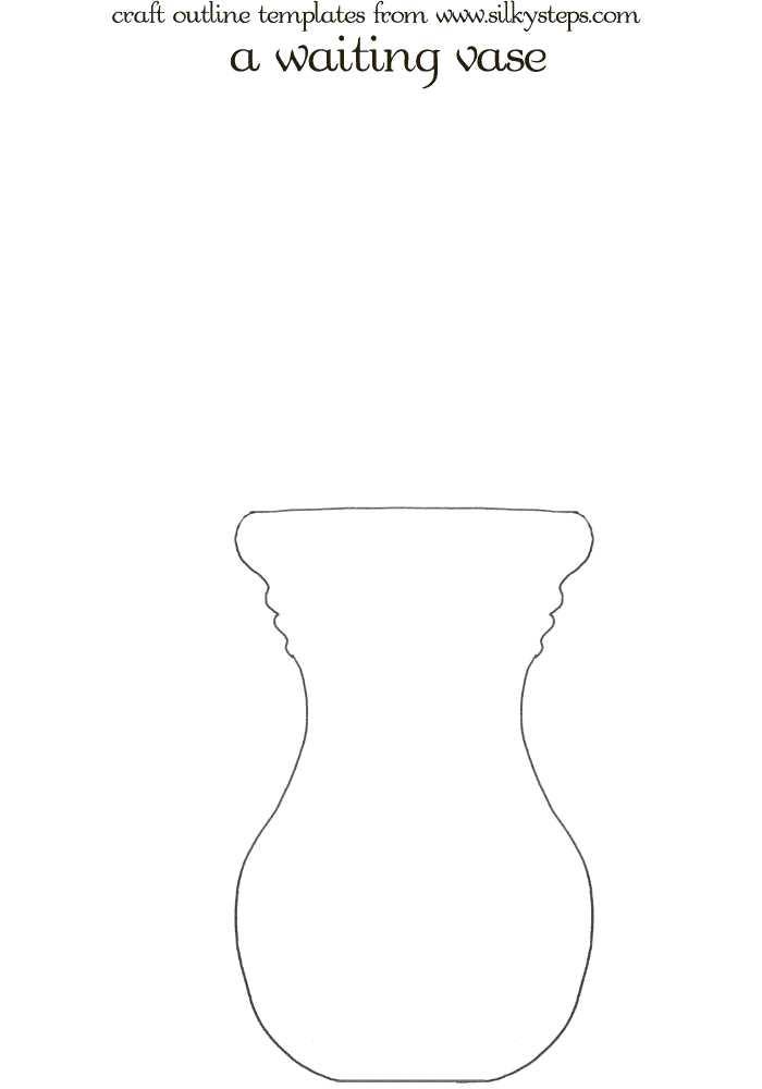 vase template free printable vase template free printable