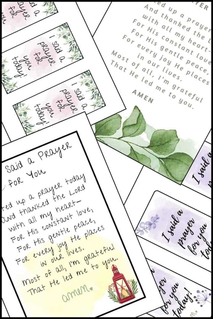 printable prayer cards