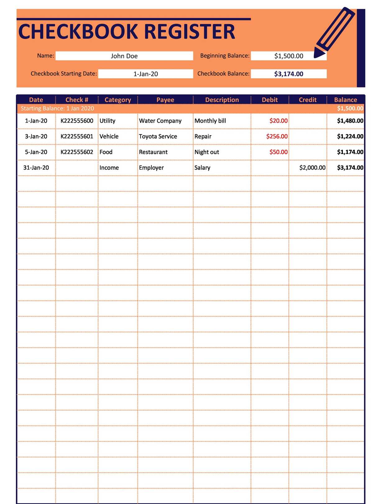 transaction register printable transaction register printable