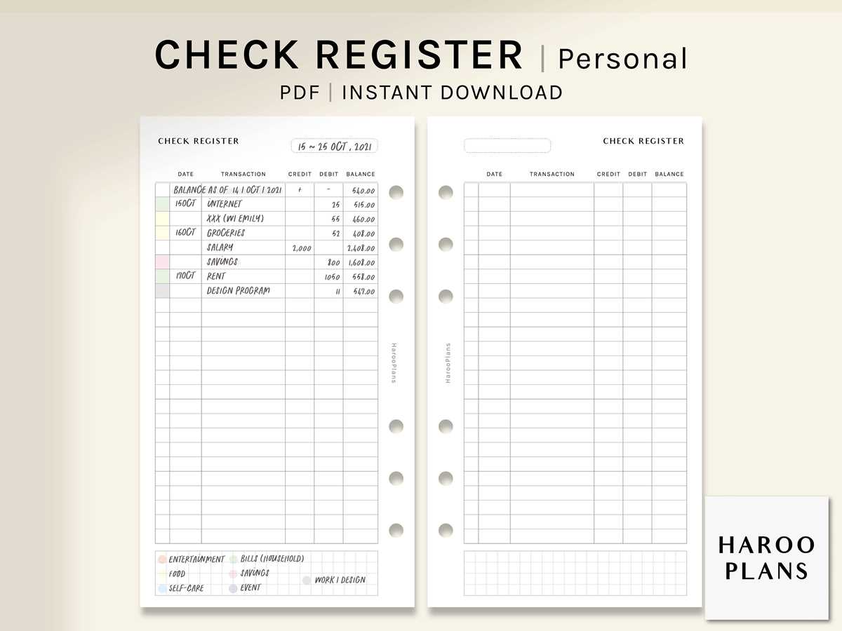 transaction register printable transaction register printable