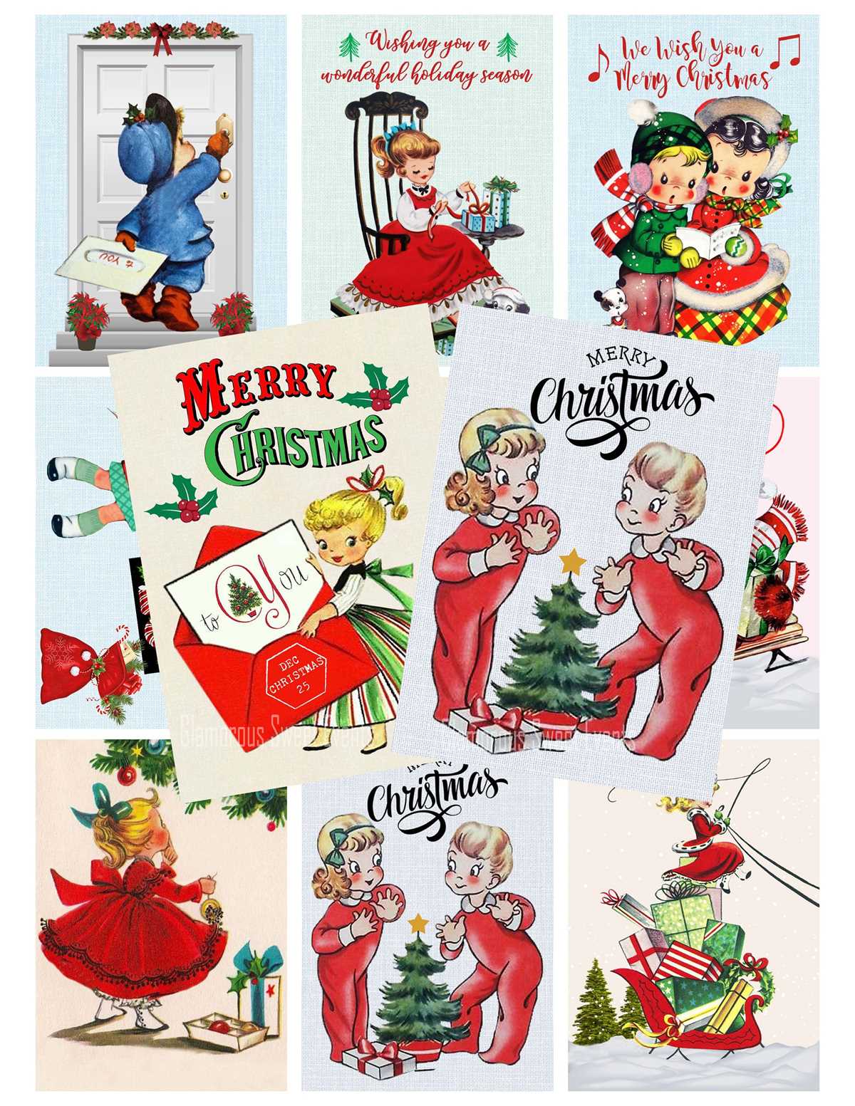 vintage christmas cards printable vintage christmas cards printable