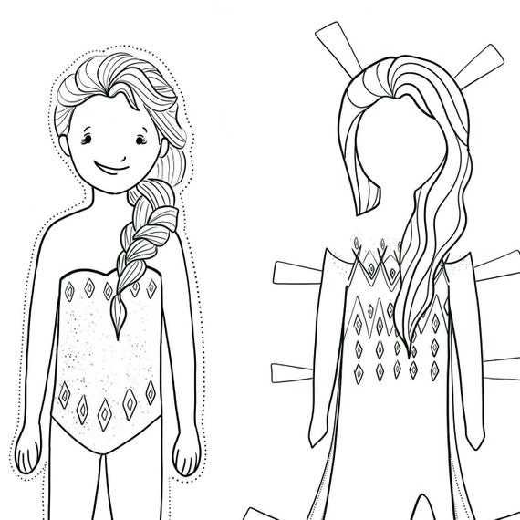 printable paper dolls coloring pages
