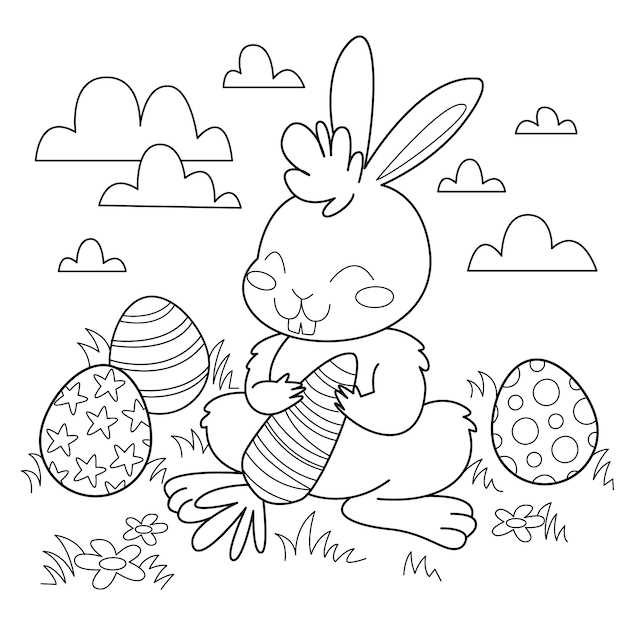 cute easter coloring pages printable
