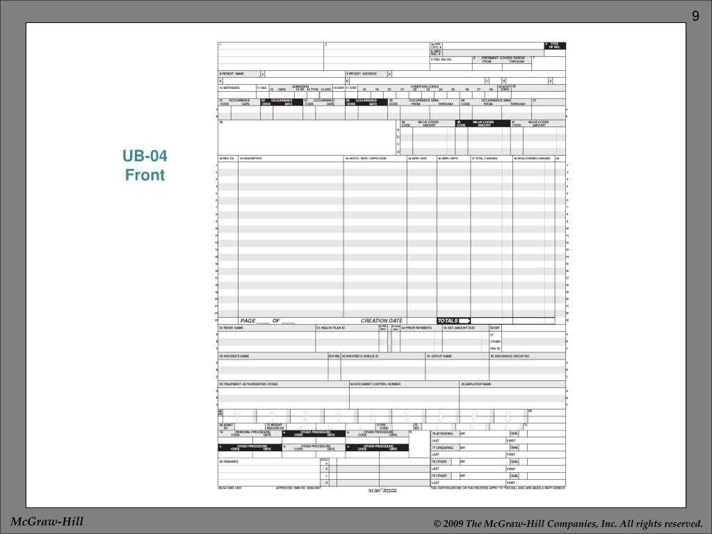 ub 04 form printable ub 04 form printable