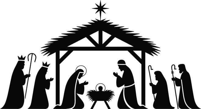 free printable religious christmas clipart