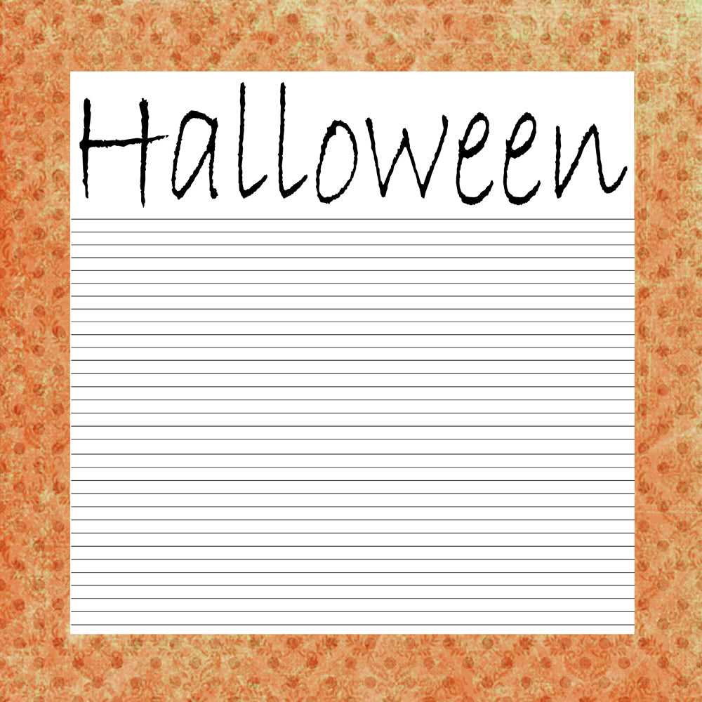 halloween printable stationery