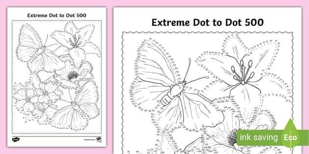 complex dot to dot printables